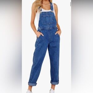 Women's Blue Denim Overalls